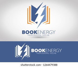 Book Energy Vector Logo