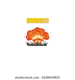 Livro Explosão com "BOOM!!!" Texto
