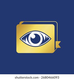 Ojo de libro Logotipo abstracto Estilo moderno