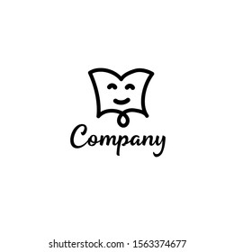 BOOK face vector illustration graphics black