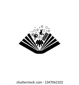 Book of fairytale. Simple vector of book of fairytale icon