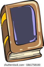 Book of fairytales, illustration, vector on white background.