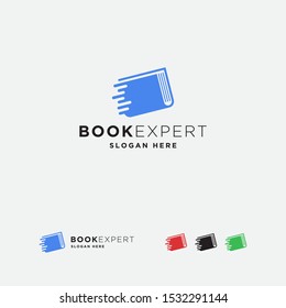 book fast logo design template - vector