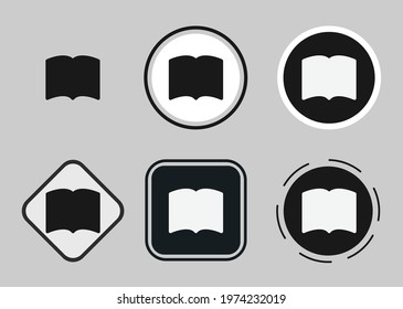 book fill icon . web icon set. Collection of high quality black outline logo for web site design and mobile dark mode apps. Vector illustration