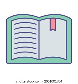 Relleno de libros dentro del icono del vector que puede fácilmente modificar o editar 