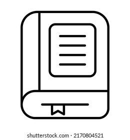 book Finance Related Vector Line Icon. Editable Stroke Pixel Perfect.