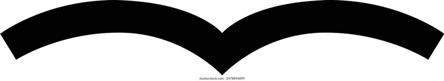 Book flat black vector icon.