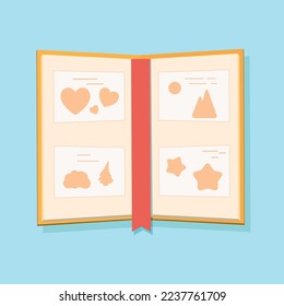 Book flat design, Flat icon, Vector book, Vector illustration flyer