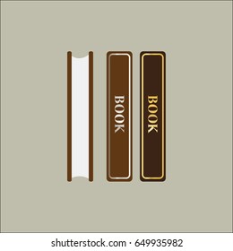 book flat design illustration.