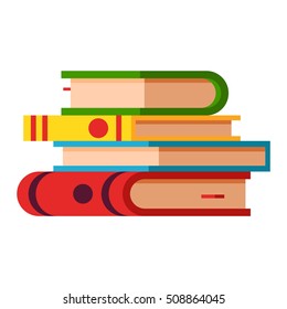 Book in flat design style vector illustration