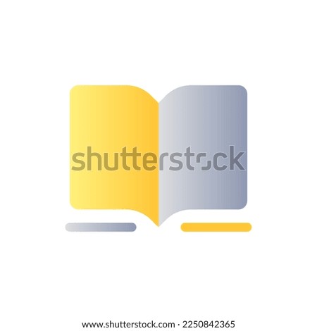Book flat gradient color ui icon. Online bookstore. Buying and selling ebooks. E-commerce business. Simple filled pictogram. GUI, UX design for mobile application. Vector isolated RGB illustration