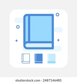 book flat icon design collection