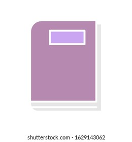 Book flat icon design vector illustration