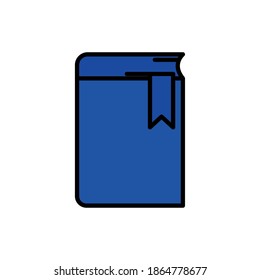 Book flat icon. education symbol. simple design editable. design vector illustration