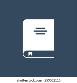  Book flat icon. Modern flat icon for Web and Mobile Application. EPS 10. 