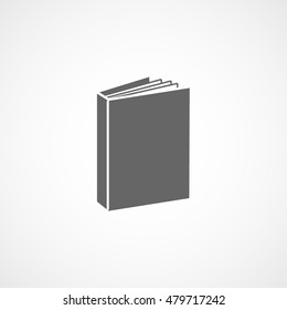 Book Flat Icon On White Background