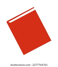 Icono plano Libro Literatura de asignatura en la escuela. Ilustración del vector