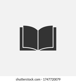 Book flat icon vector illustration