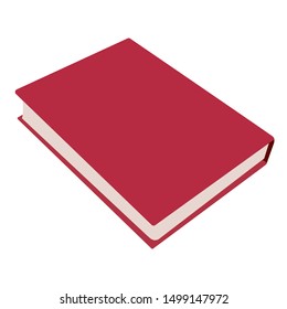 book flat image. Isolated stock vector illustration