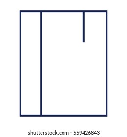 Book Flat minimal icon vector