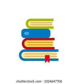 book flat study illustration library icon letter bookmark ribbon marker read reader smart student bookshop student sale online shop bookstore market shelf science present banner site manager library