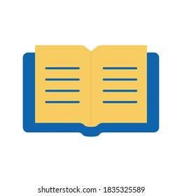 diseño de iconos de estilo plano de libro, literatura educativa y tema de lectura Ilustración vectorial