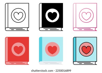 Book in flat style isolated