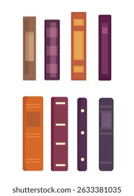 Livro. Clipart de vetor plano, ilustração com plano de fundo isolado.