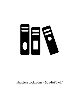 Book. Flat Vector Icon. Simple black symbol on white background