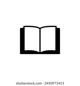 Book flat vector icon. Simple solid symbol isolated on white background