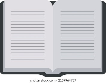 A book flat vector image