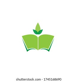 Leaf Book Logo Student Book Leaf Stock Vector (Royalty Free) 1910338030 ...