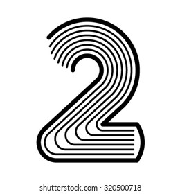 Book font, number 2