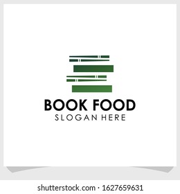 book food icon logo design template,  restaurant menu icon logo design vector