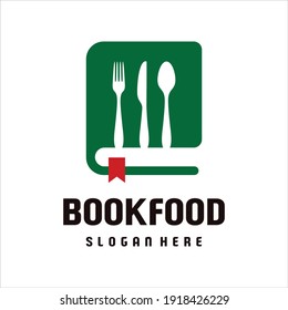 book food logo design template.