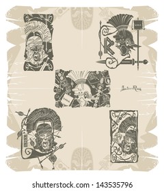 Book frames with symbols of Ancient Rome, vector