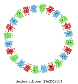 book funny face art drawn round frame