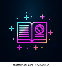 Book, geography nolan icon. Simple thin line, outline vector of geography icons for ui and ux, website or mobile application