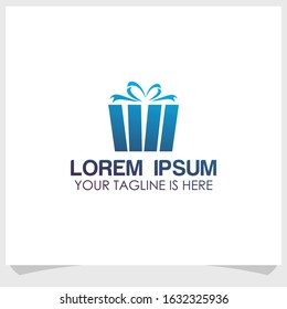 book gift icon logo design vector