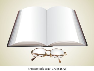 Book and Glasses