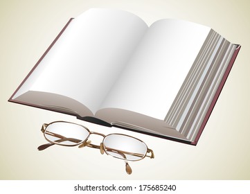 Book and Glasses