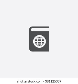 book globe Icon Vector