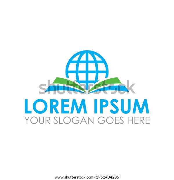 Book Globe Vector Education Logo Stock Vector (Royalty Free) 1952404285 ...