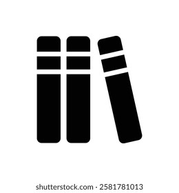 Book Glyph Icon. Book Icon