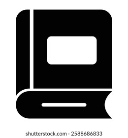 Book Glyph Icon Design For Personal And Commercial Use