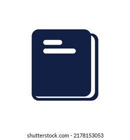 imagen vectorial de diseño de iconos de glifo de libro