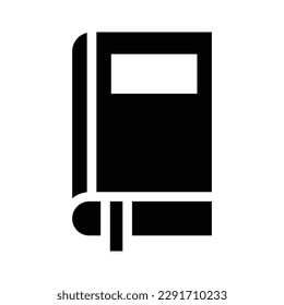 book glyph icon illustration vector graphic