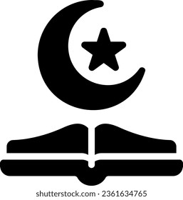 book glyph icon illustration vector
