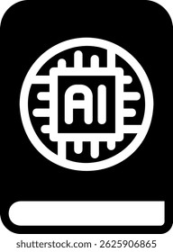 book glyph icon illustration vector