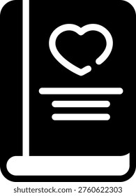book glyph icon illustration vector